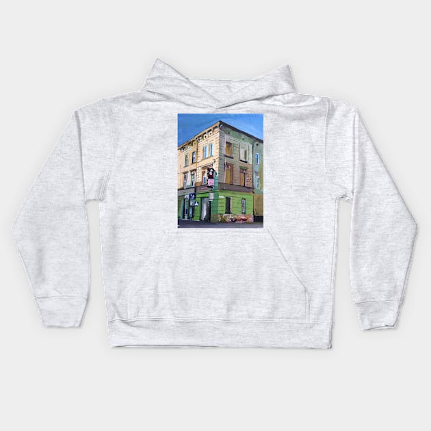 Krakow, Poland, Street Corner Kids Hoodie by golan22may